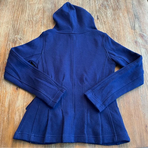 WOMENS TITLE NINE MERINO WOOL HOODED WRAP CARDIGAN SWEATER, XS - Picture 5 of 5